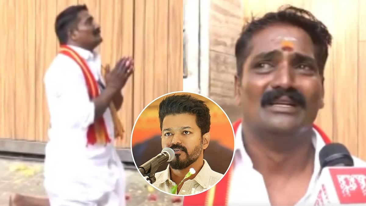 Vijay's Super Fan Prays and Ponders Outside His Chennai Home