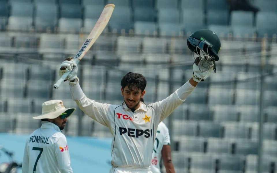 Azan Awais Scores Century on Test Debut Like a Legend