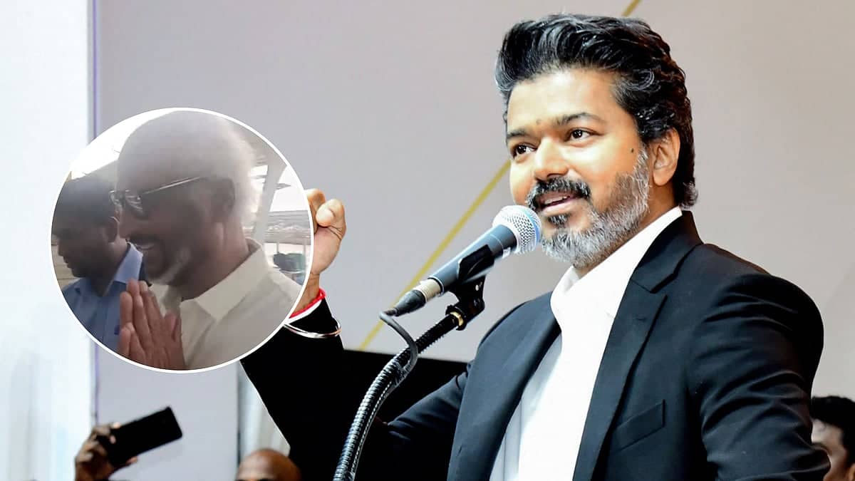 Rajinikanth Keeps It Mysterious on Vijay's CM Win at Airport