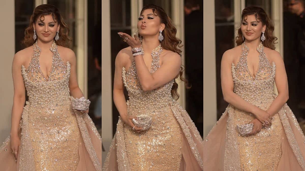 Urvashi Rautela Dazzles in Gown and Crown at Cannes 2026