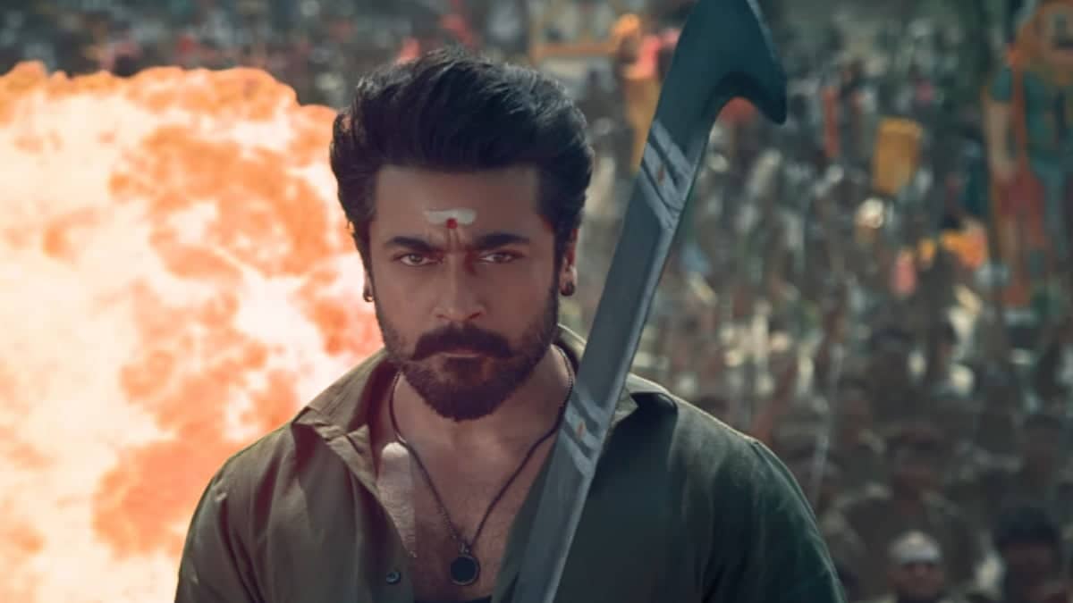 Karuppu's Premiere: Suriya and Trisha Dazzle Fans Together
