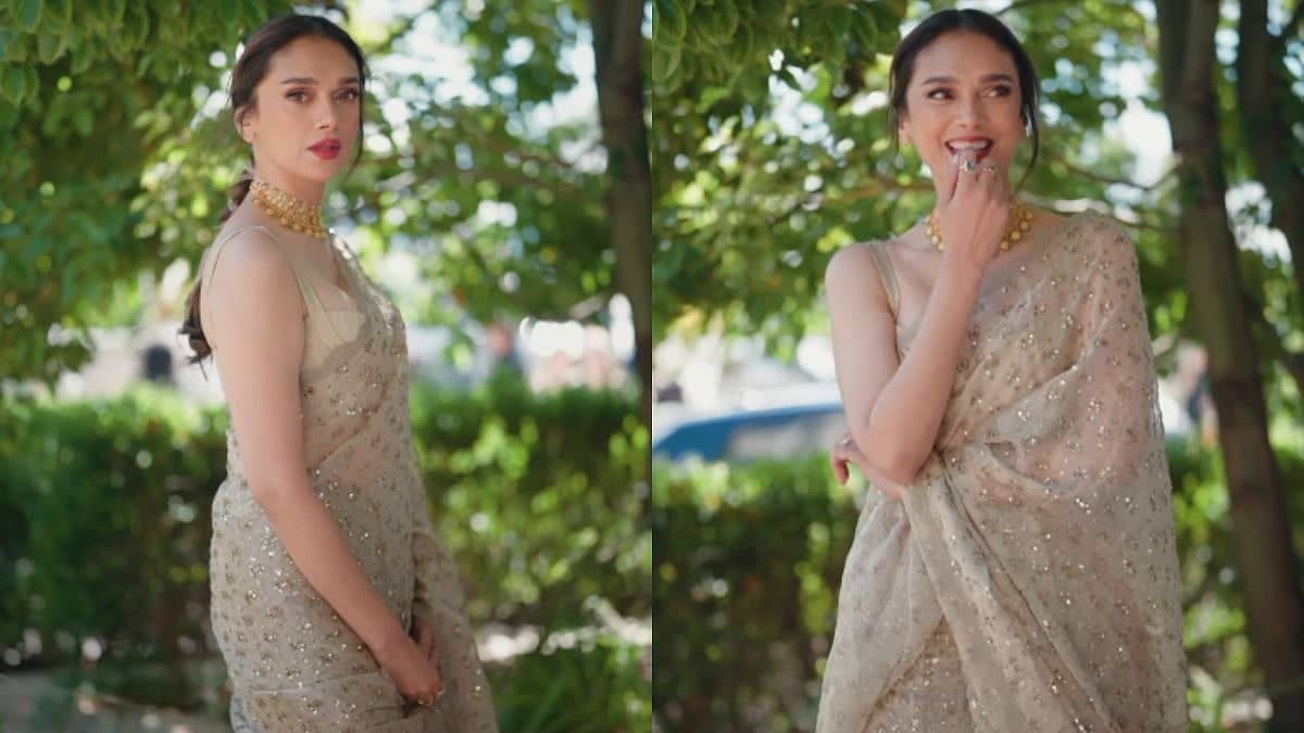 Aditi Rao Hydari Steals the Show at Cannes 2026 in Ivory Saree