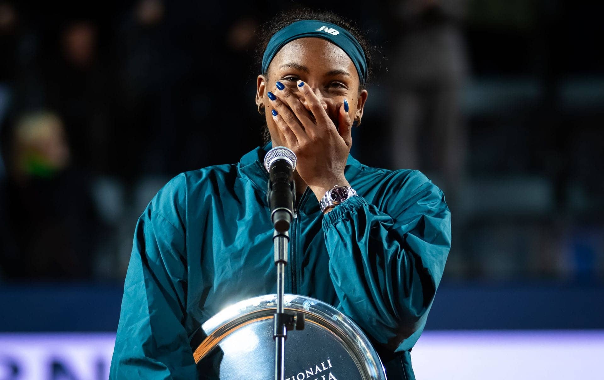 Coco Gauff's Trophy Speech Turns Into a Giggle Fest