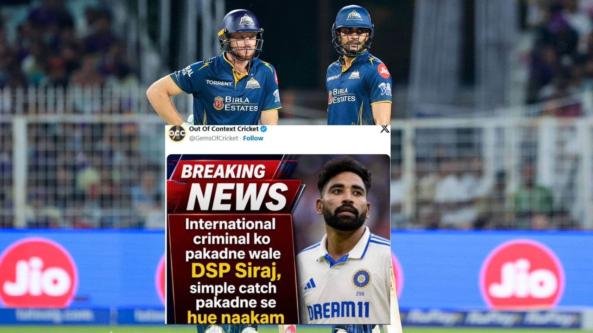 "Breaking News" - Top 10 funny memes as KKR beats GT in IPL 2026 match in Kolkata