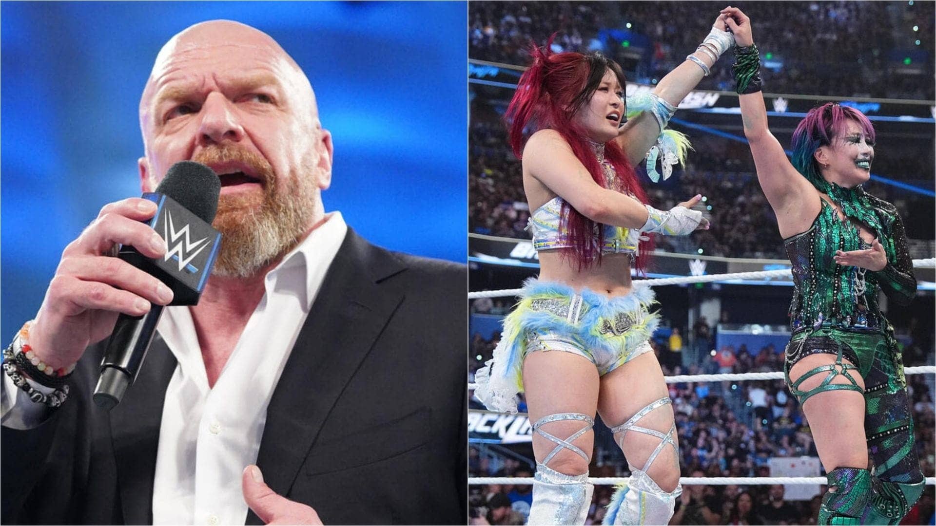 Triple H Celebrates Iyo Sky and Asuka's WWE Stardom
