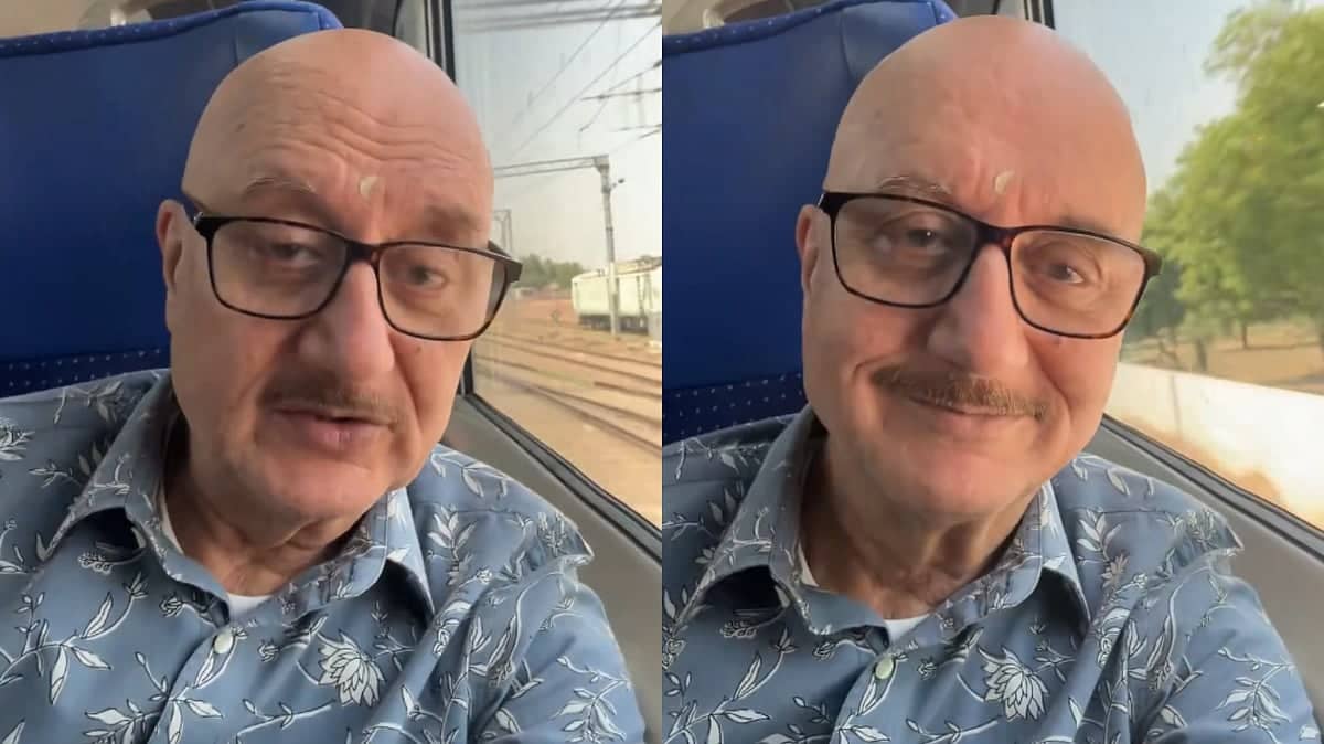 Anupam Kher Takes Vande Bharat, Pushes for Fuel Savings