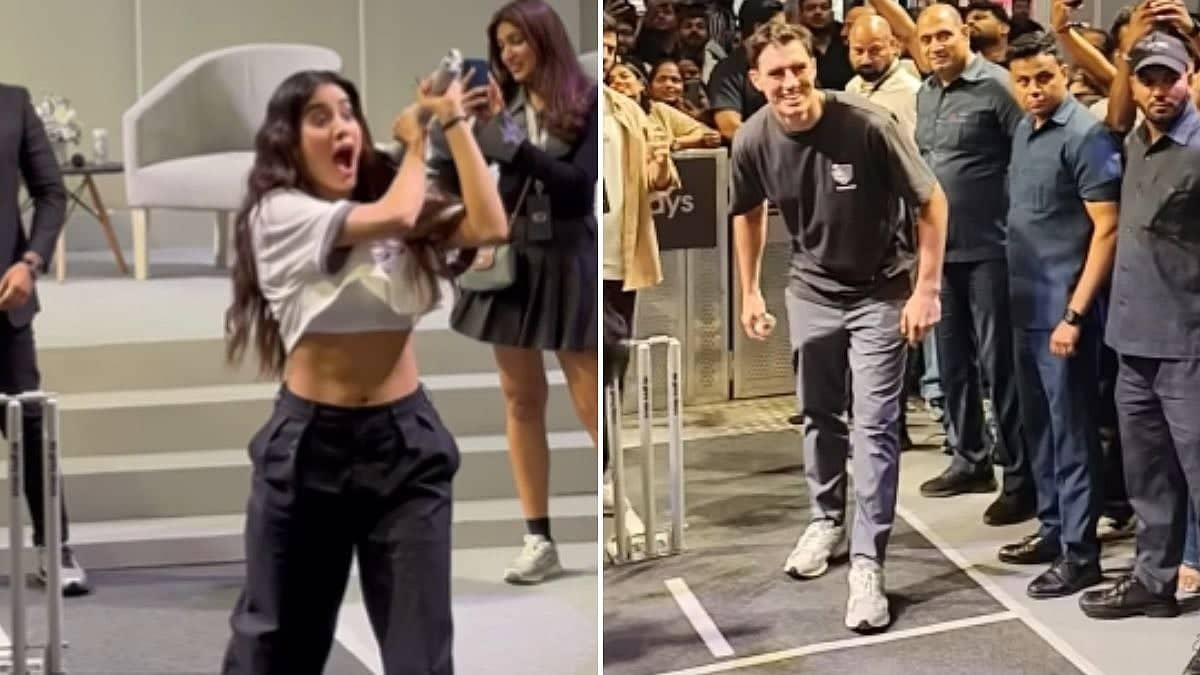 Janhvi Kapoor's Funny Phone Hit at Pat Cummins Fan Event