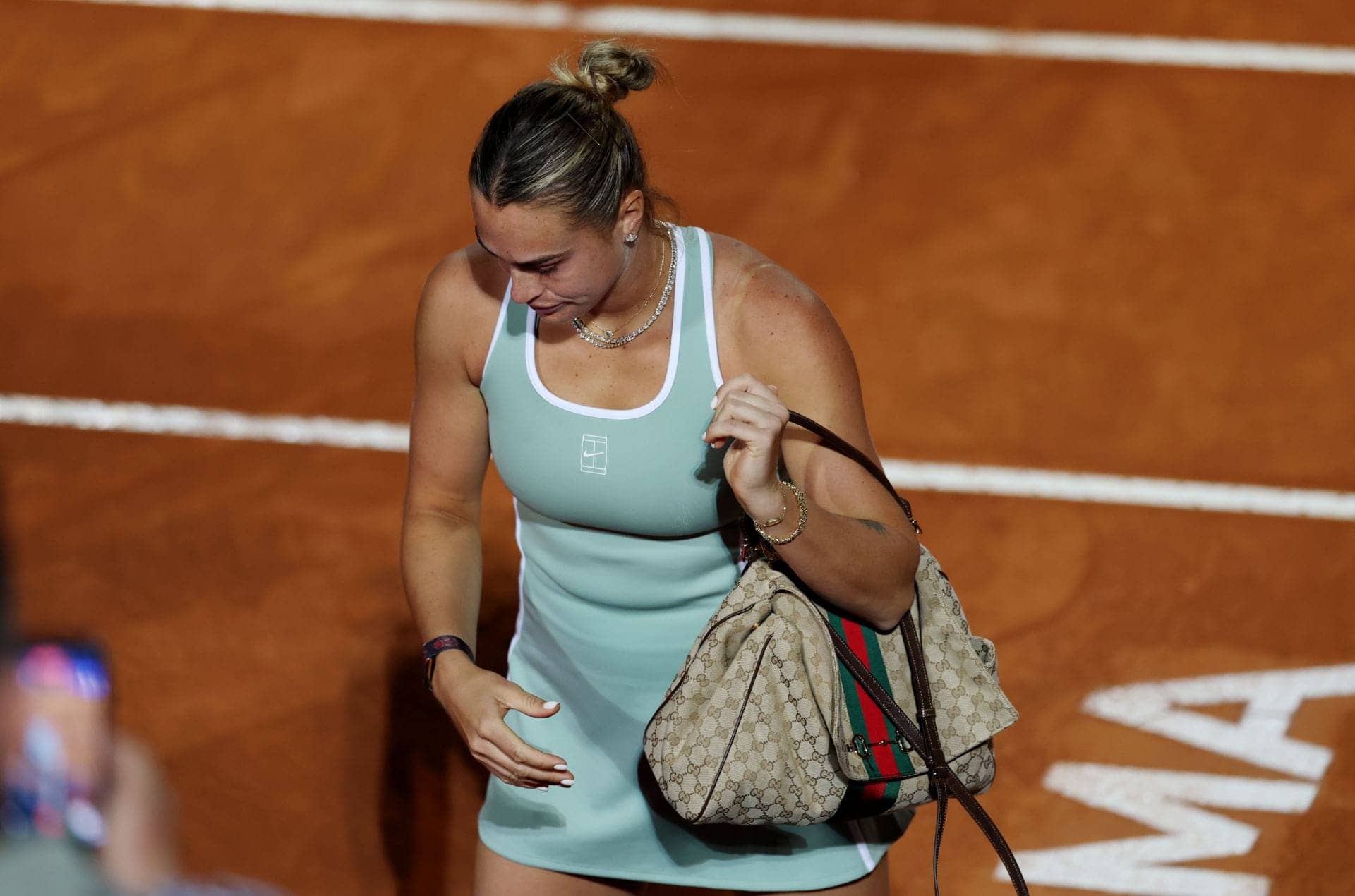 Aryna Sabalenka's Gucci Handbag Stirs WTA Buzz at Italian Open