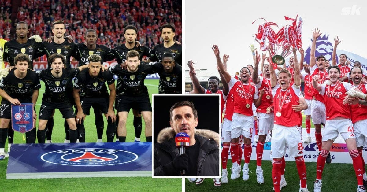 Neville Says PSG Will Shine Brighter Than Arsenal in Final