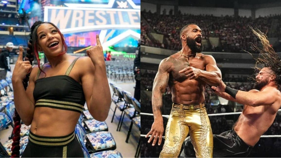 Bianca Belair's Baby Dancing During Montez Ford's Match