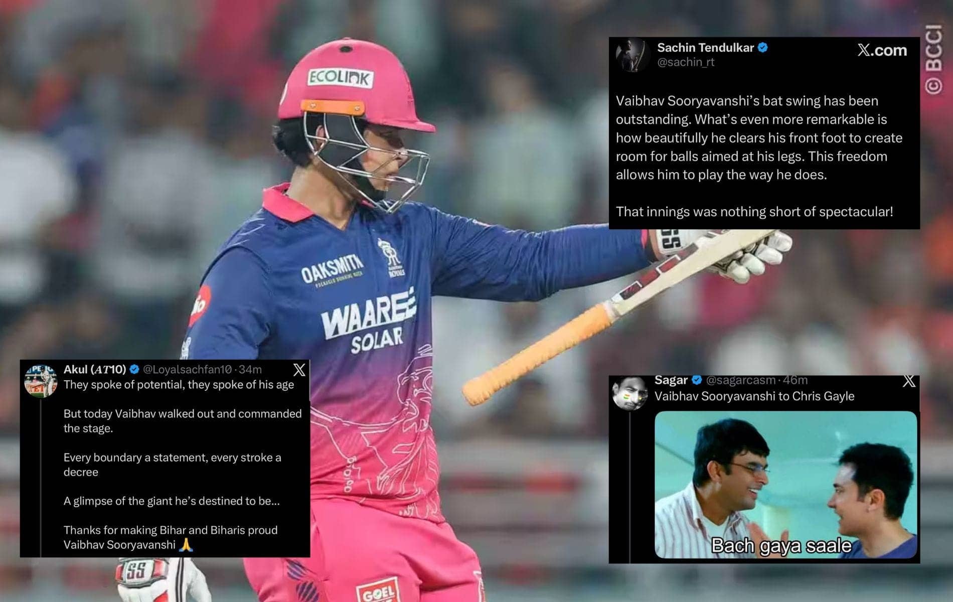 Vaibhav Suryavanshi Blasts 97 Off 29 in IPL 2026 Showdown