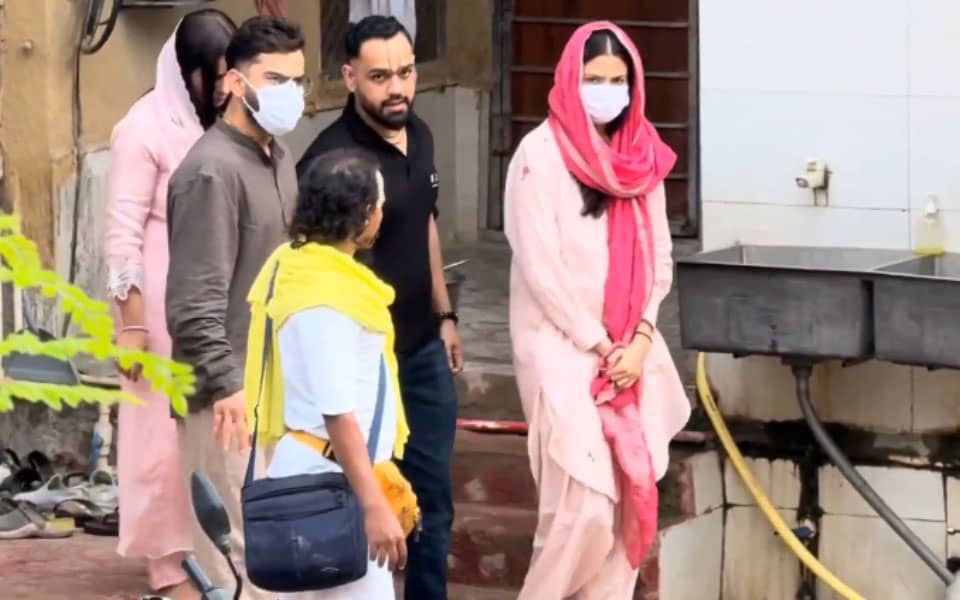 Kohli and Anushka Seek Blessings After IPL Glory