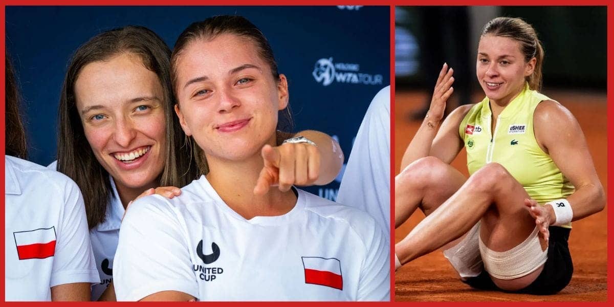 Iga Swiatek Rallies for Maja Chwalinska at French Open Final