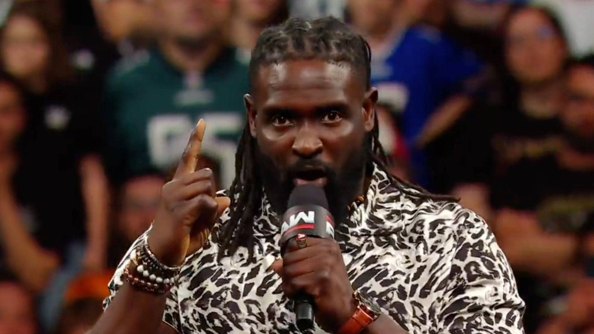 Oba Femi Brings the Heat on RAW, Calls Out Lesnar