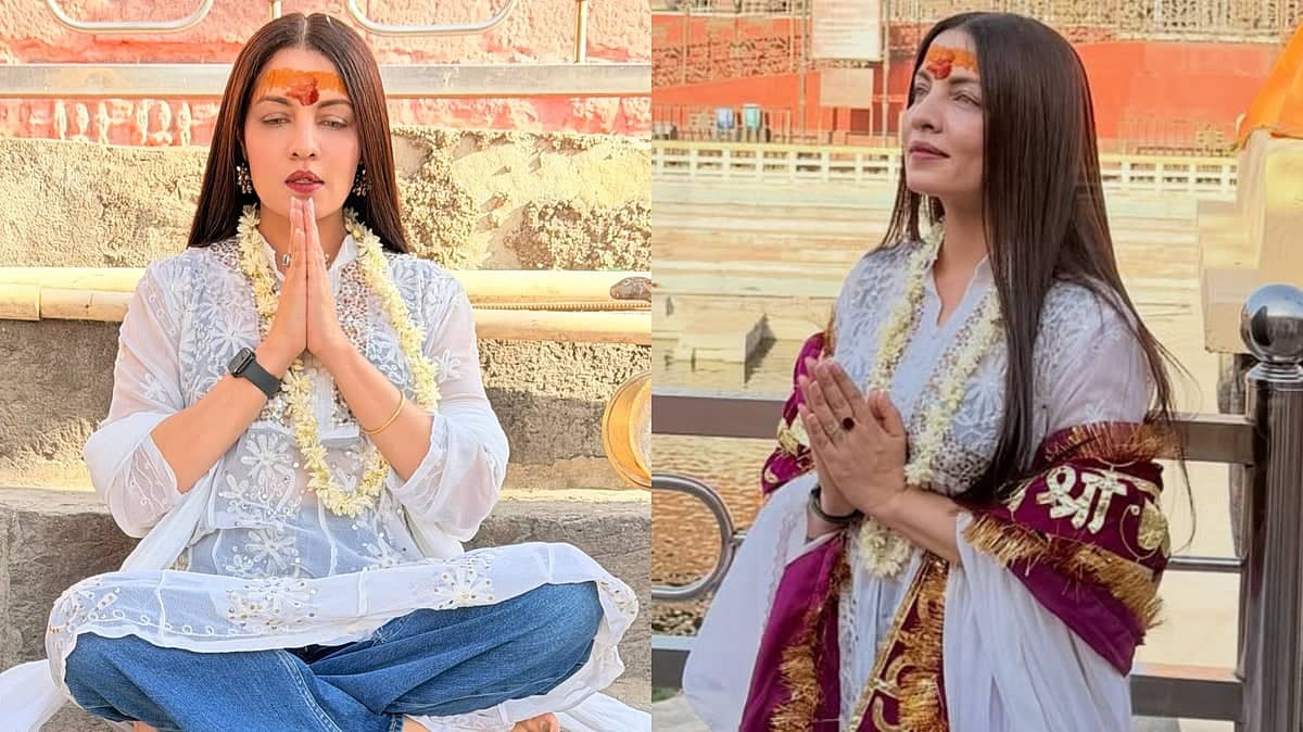 Celina Jaitly Finds Peace at Mahakaleshwar Temple Visit
