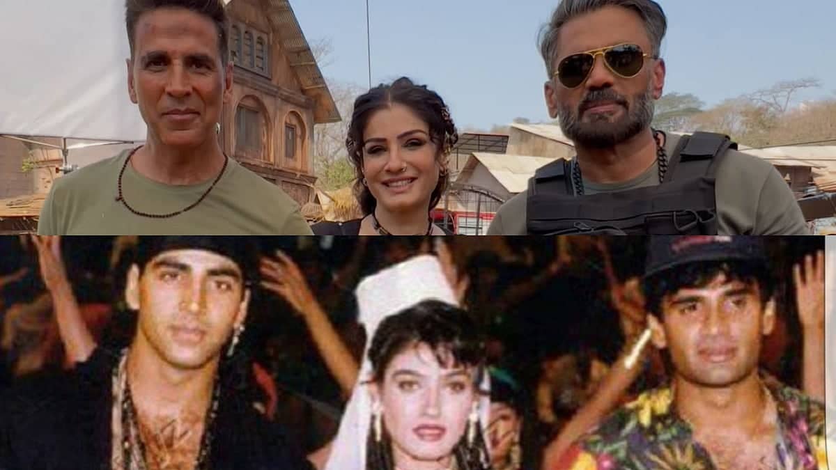 Akshay Kumar and Raveena Tandon Reunite in Epic Style