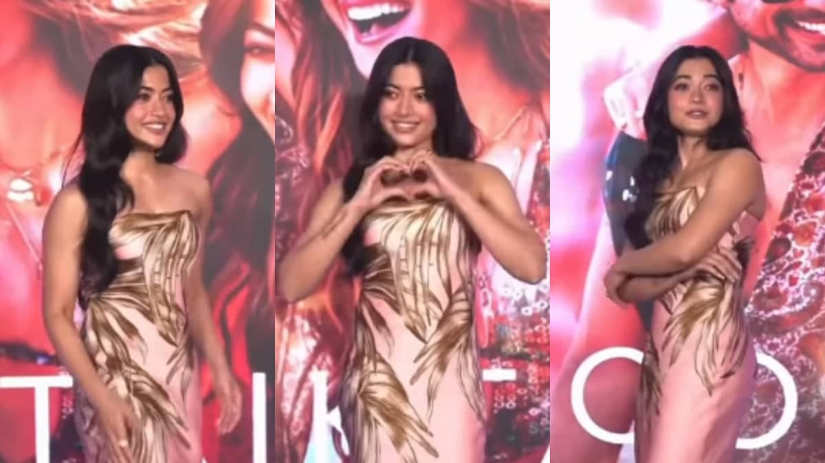 Rashmika Mandanna Ka Blush Pink Gown, Sabko Chakkar Mein Daala
