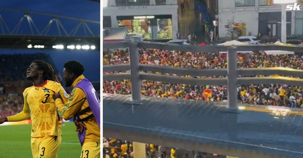 Ghana Fans Outside Stadium Go Wild Over Last-Minute Win