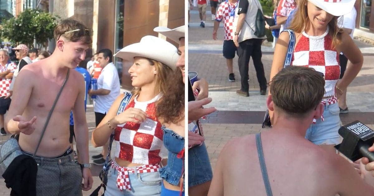 England Fan Proposes to Croatian Beauty, Faces Rejection Drama