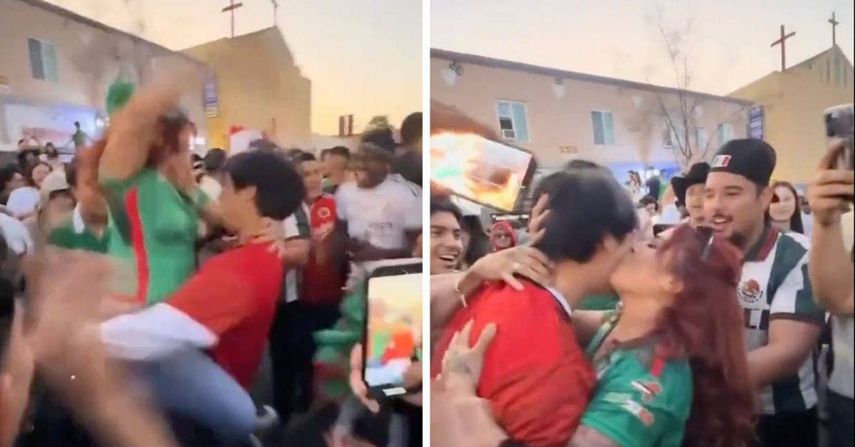 South Korean Fan Dances with Mexican Woman After Match Drama