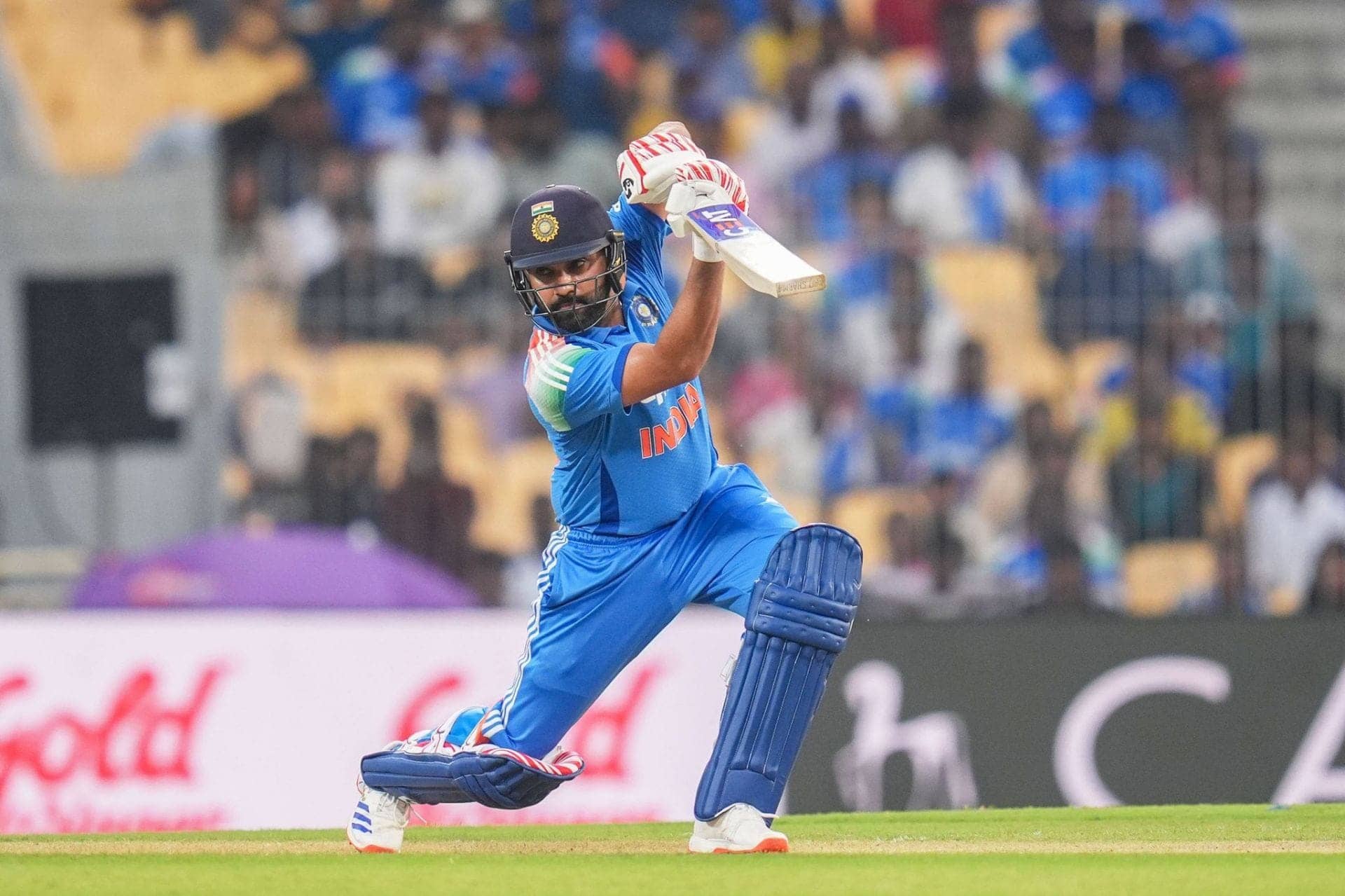 Rohit Sharma Hits a Key Fifty Against Afghanistan in ODI