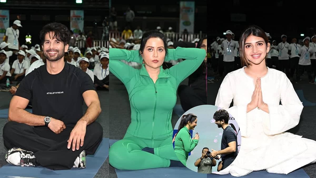 Mumbai Yoga Day: Amruta Dazzles, Shahid's Style Steals the Show