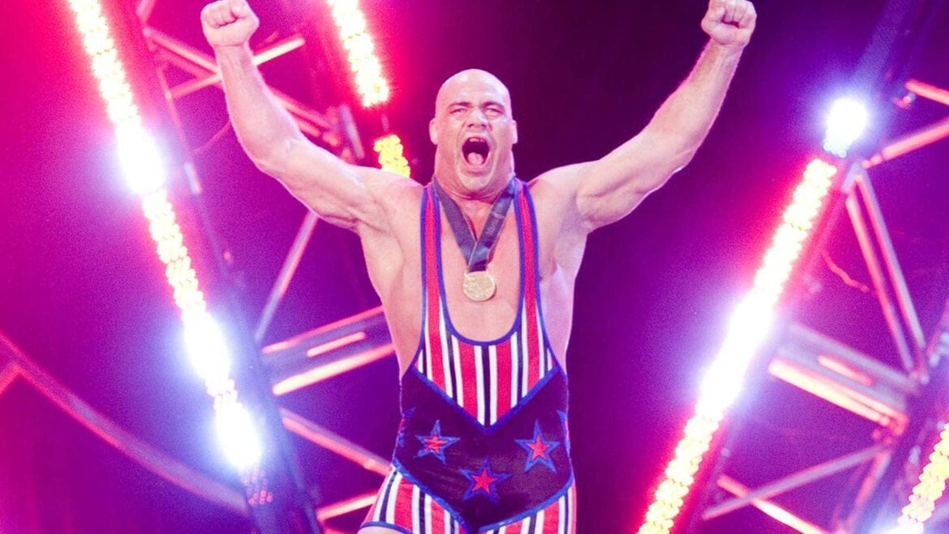 Kendal Grey Unveils Kurt Angle-Inspired Gear for Bash Clash