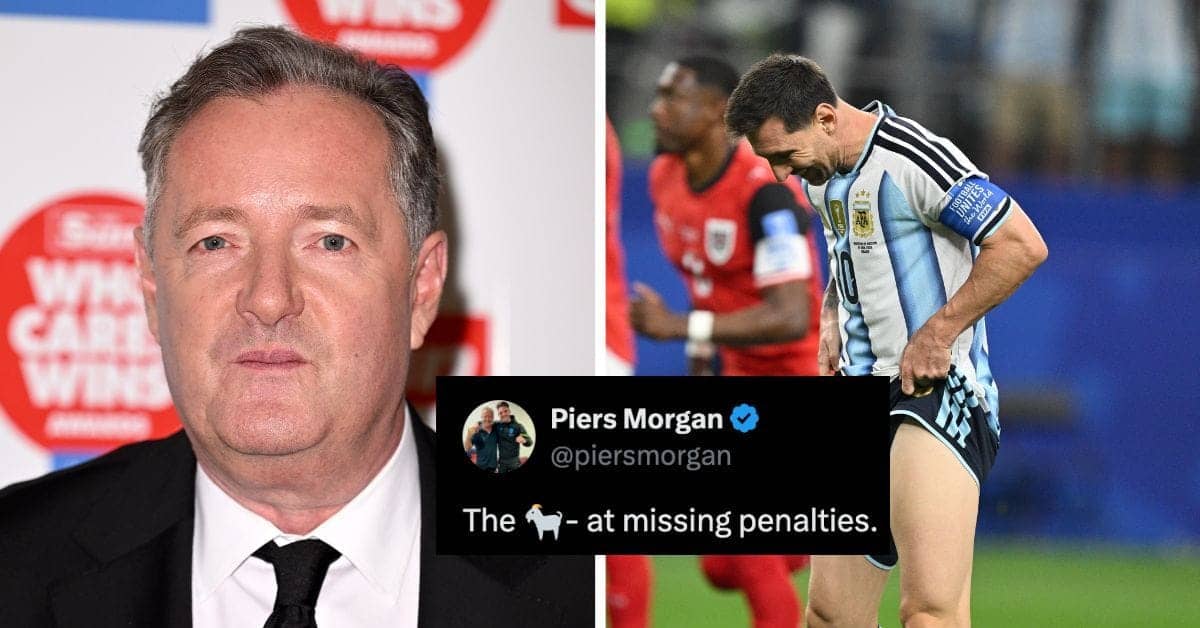 Piers Morgan's Spellbinding Jibe at Messi Sparks Fan Fury