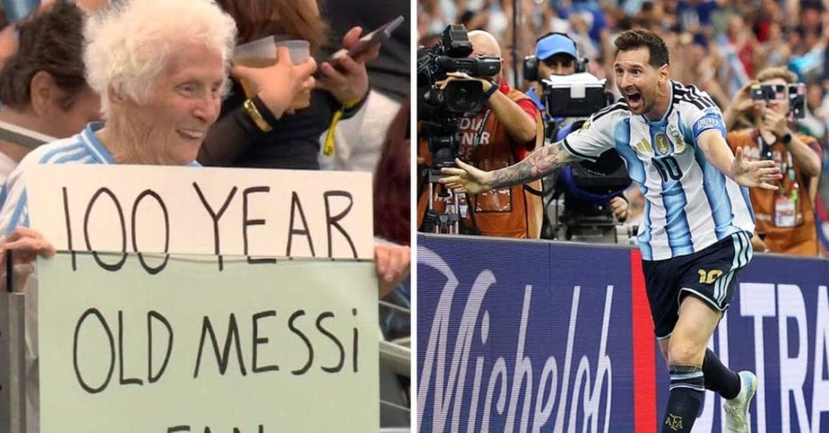 100-Year-Old Messi Fan Asks for Marriage at FIFA World Cup