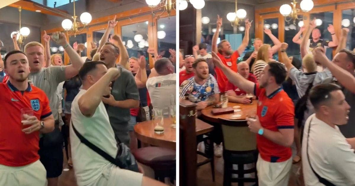 England Fans Roast Scotland as They Arrive in Boston for World Cup
