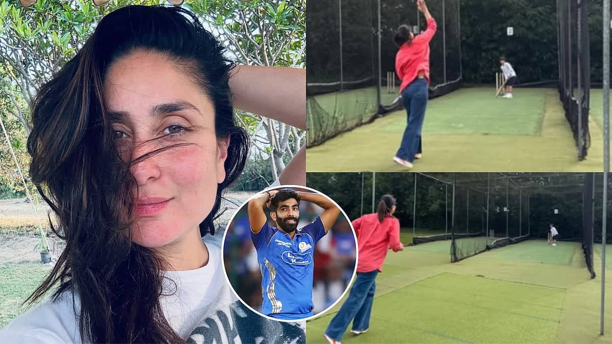 Kareena Kapoor's Cricket Practice: Watch Out Bumrah!