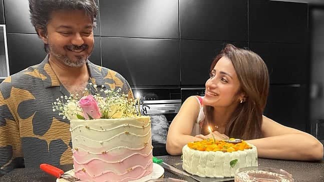 Thalapathy Vijay Celebrates 52nd Birthday With Trisha's Sweet Gesture