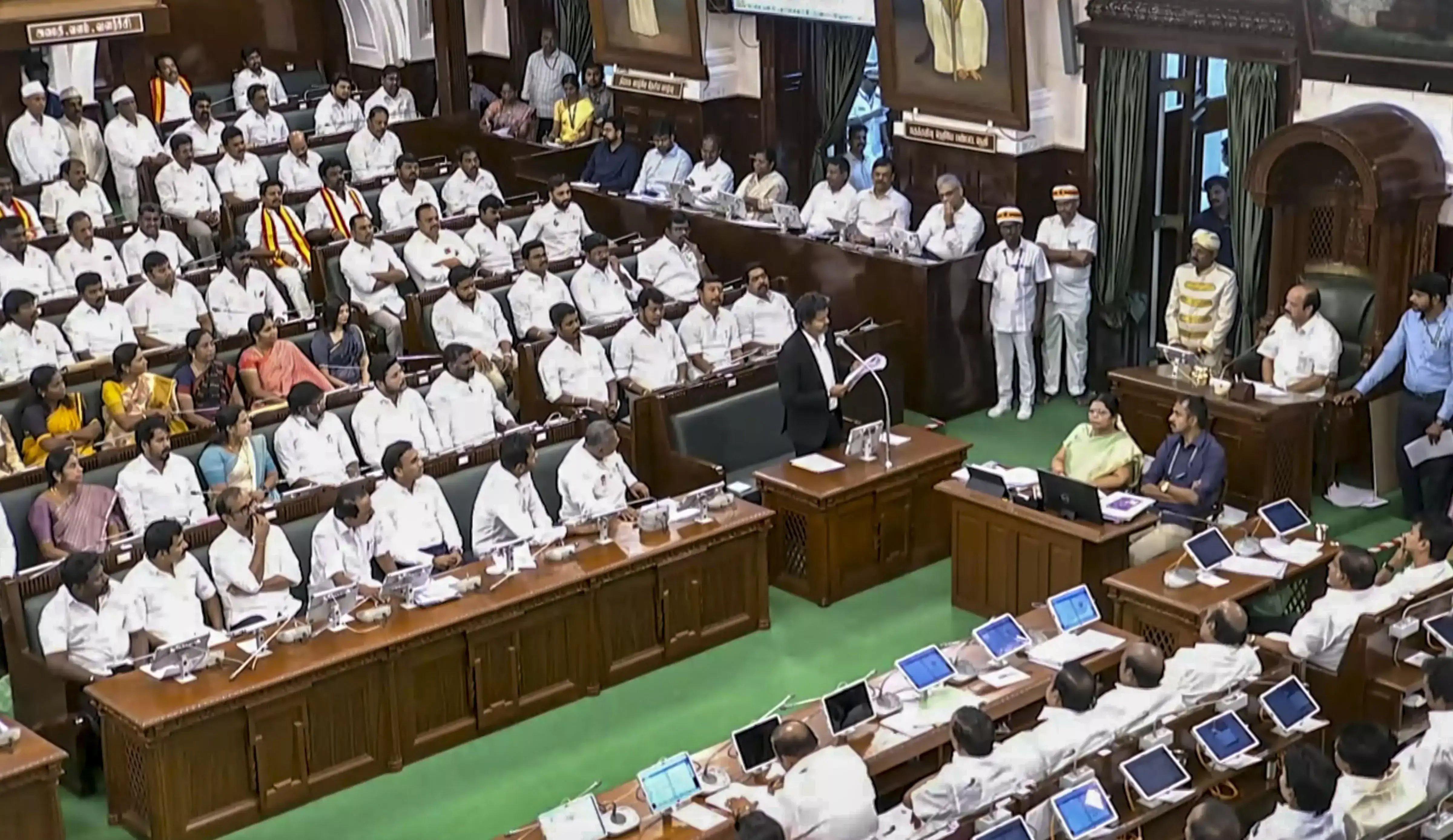 DMK MLAs Make a Spectacular Exit as CM Vijay Roars