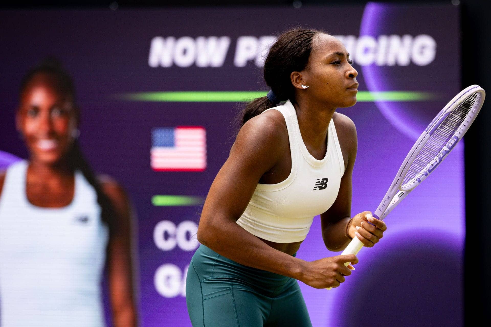 "Gorgeous";"So beautiful" - Coco Gauff's mother Candi & tennis world stunned by crop-top outfit reveal for Wimbledon