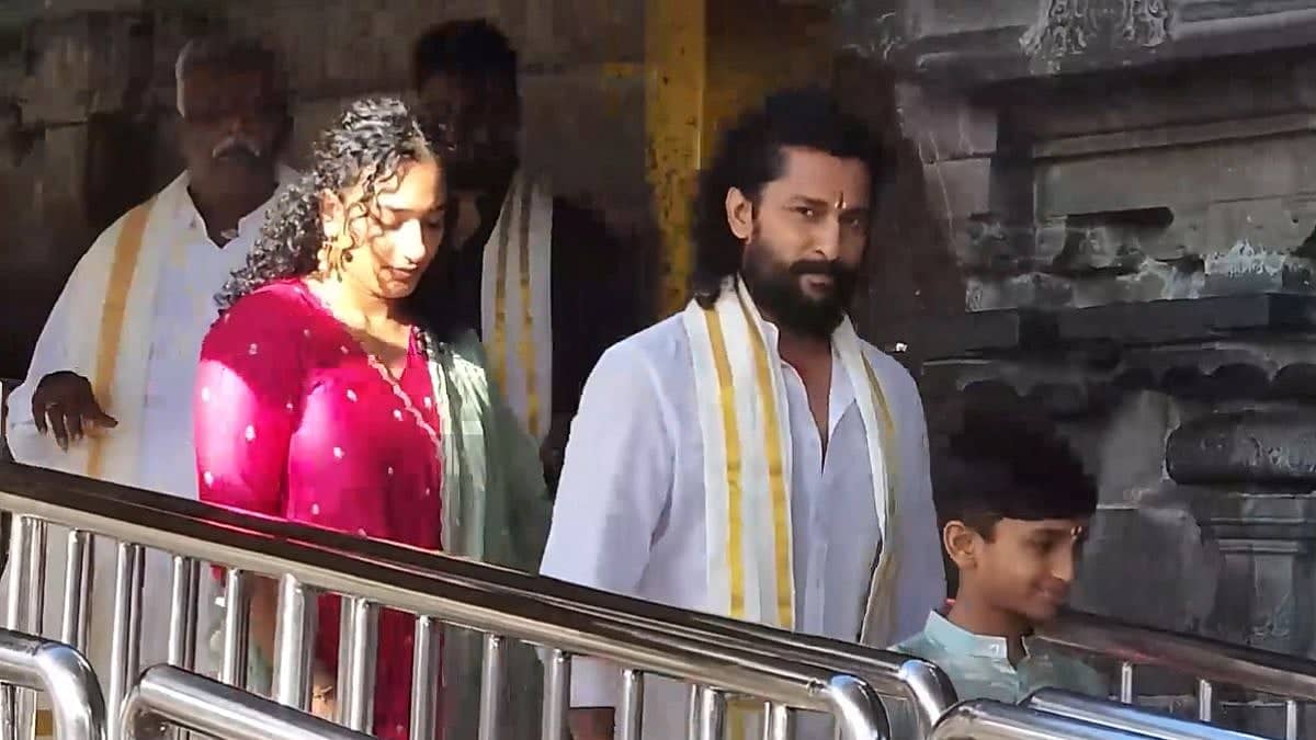 Nani Electrifies Tirumala Temple Ahead of The Paradise