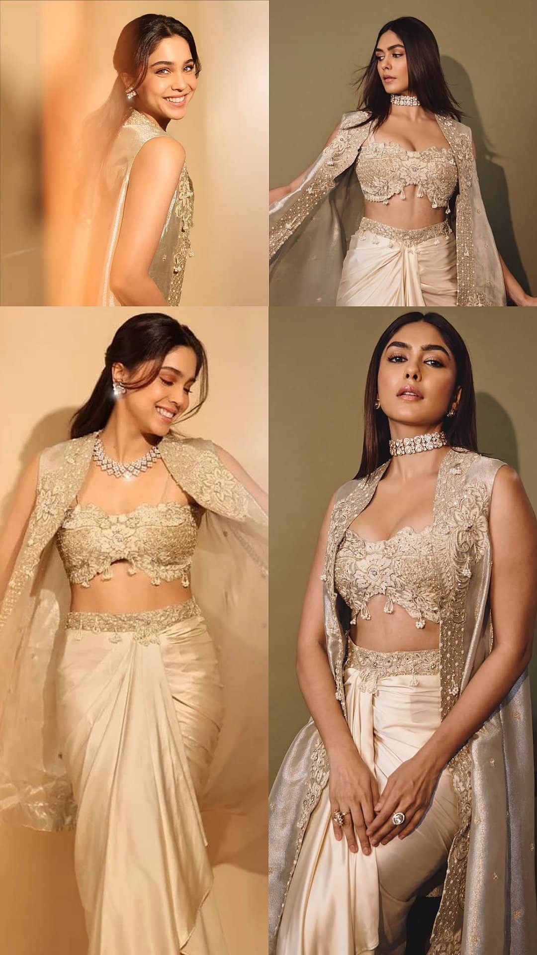 Fashion Showdown: Mrunal Thakur vs. Sharvari in Gold