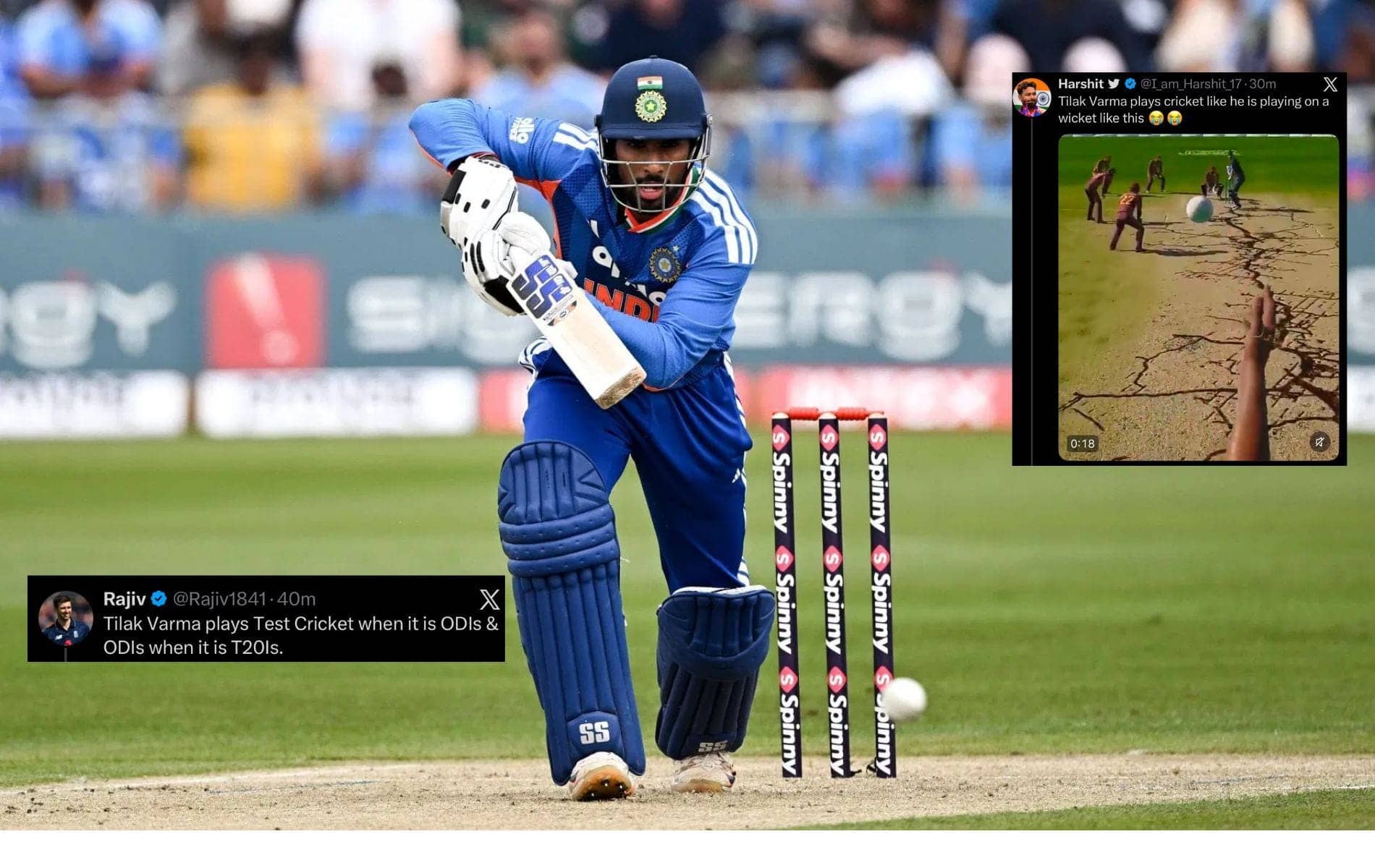 Tilak Varma's Slow Knock Sparks Fan Fury in T20I Opener