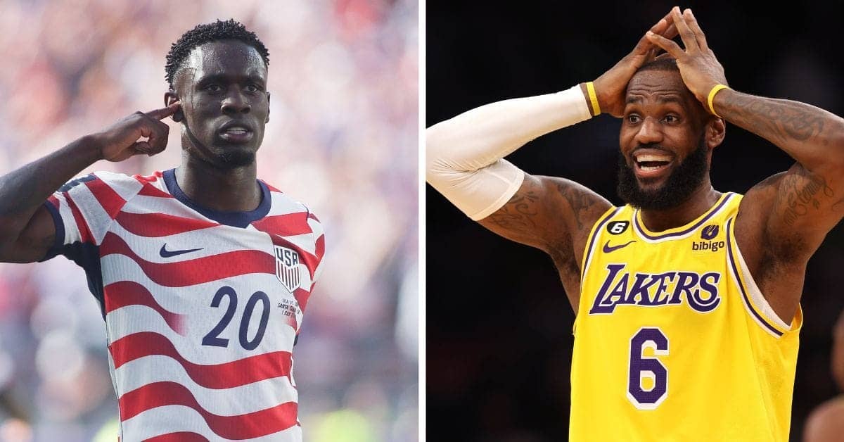 LeBron Goes Wild for Balogun's Goal Then Red Card Drama
