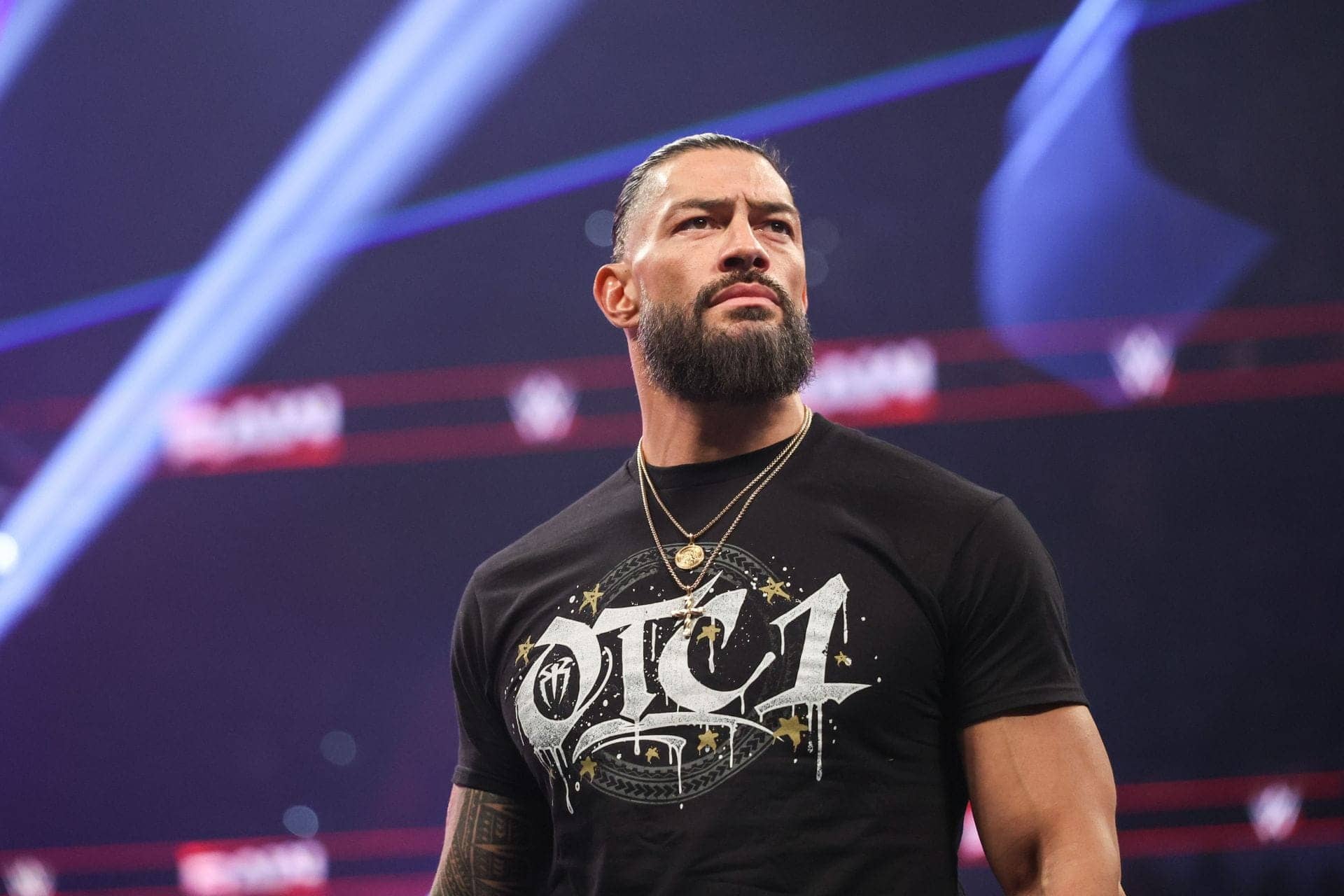 Roman Reigns and WWE Stars Chill at Epic White Party
