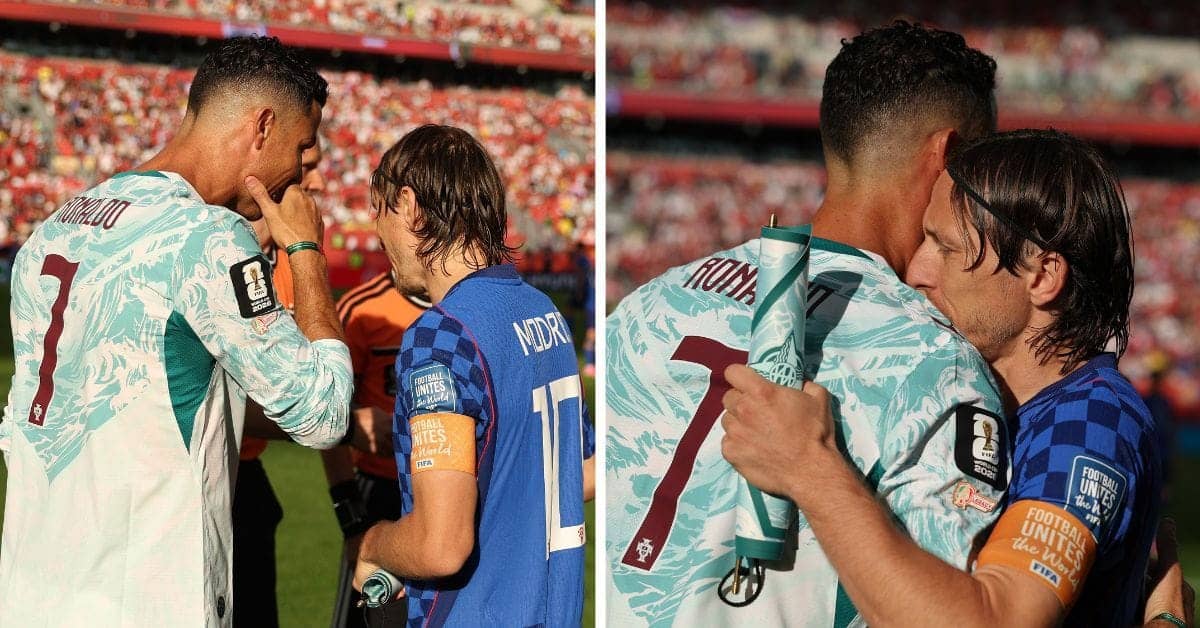 Ronaldo Congratulates Modric After Epic World Cup Clash