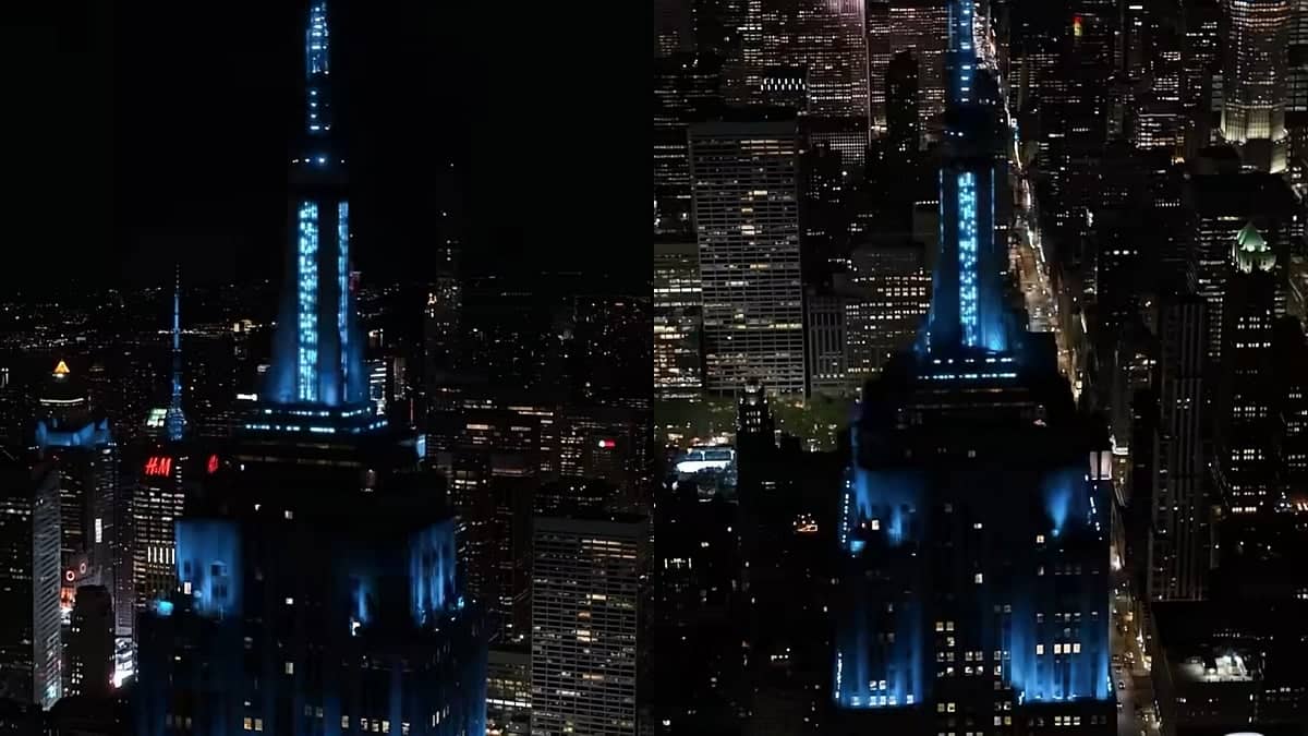 Empire State Building Glows Blue for Taylor and Travis' Wedding
