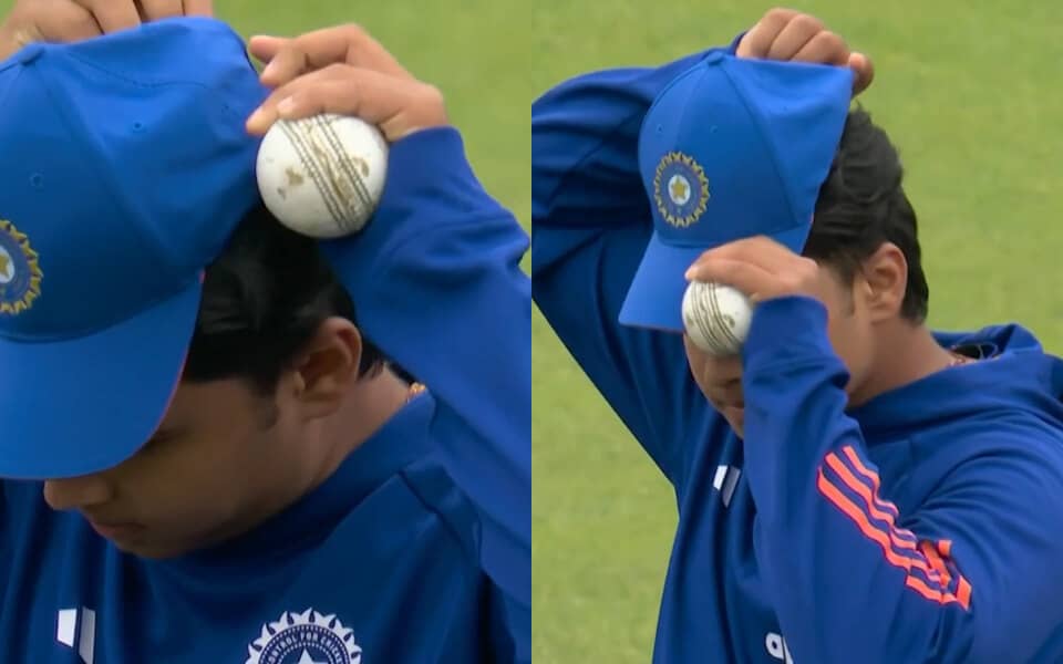 Vaibhav Sooryavanshi's Snug Cap Moment at Old Trafford