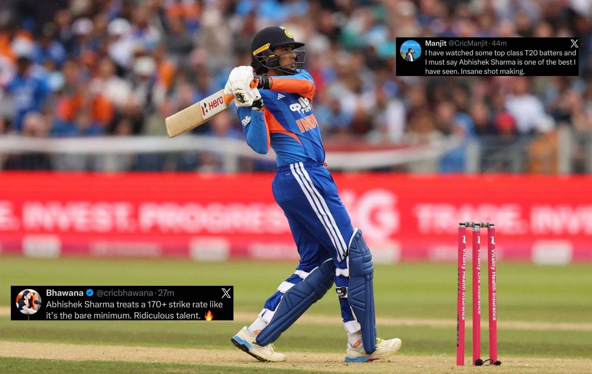 Abhishek Sharma Lights Up T20 with Explosive 43 Runs