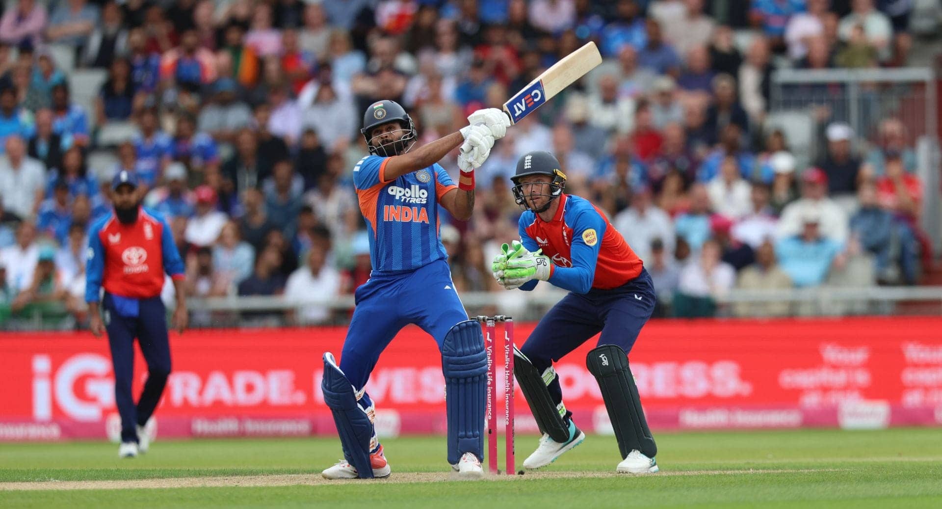 Shreyas Iyer's Lofted Shot Misfires in T20I Clash