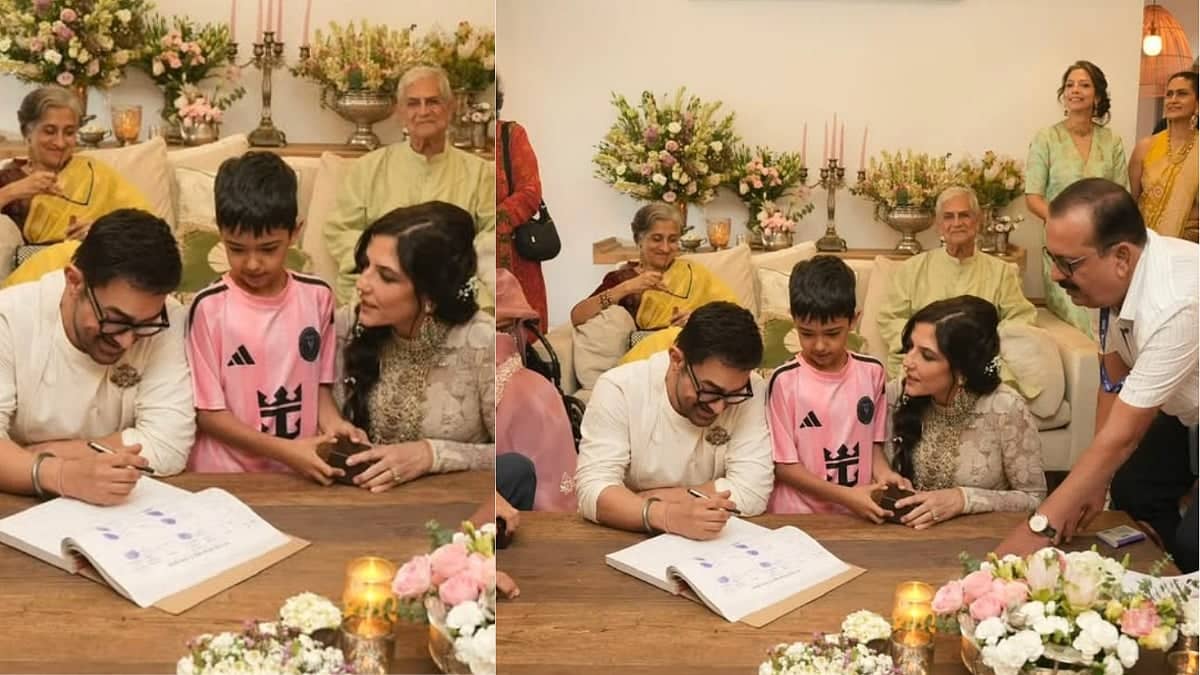 Aamir Khan and Gauri Spratt's Cozy Wedding Celebration