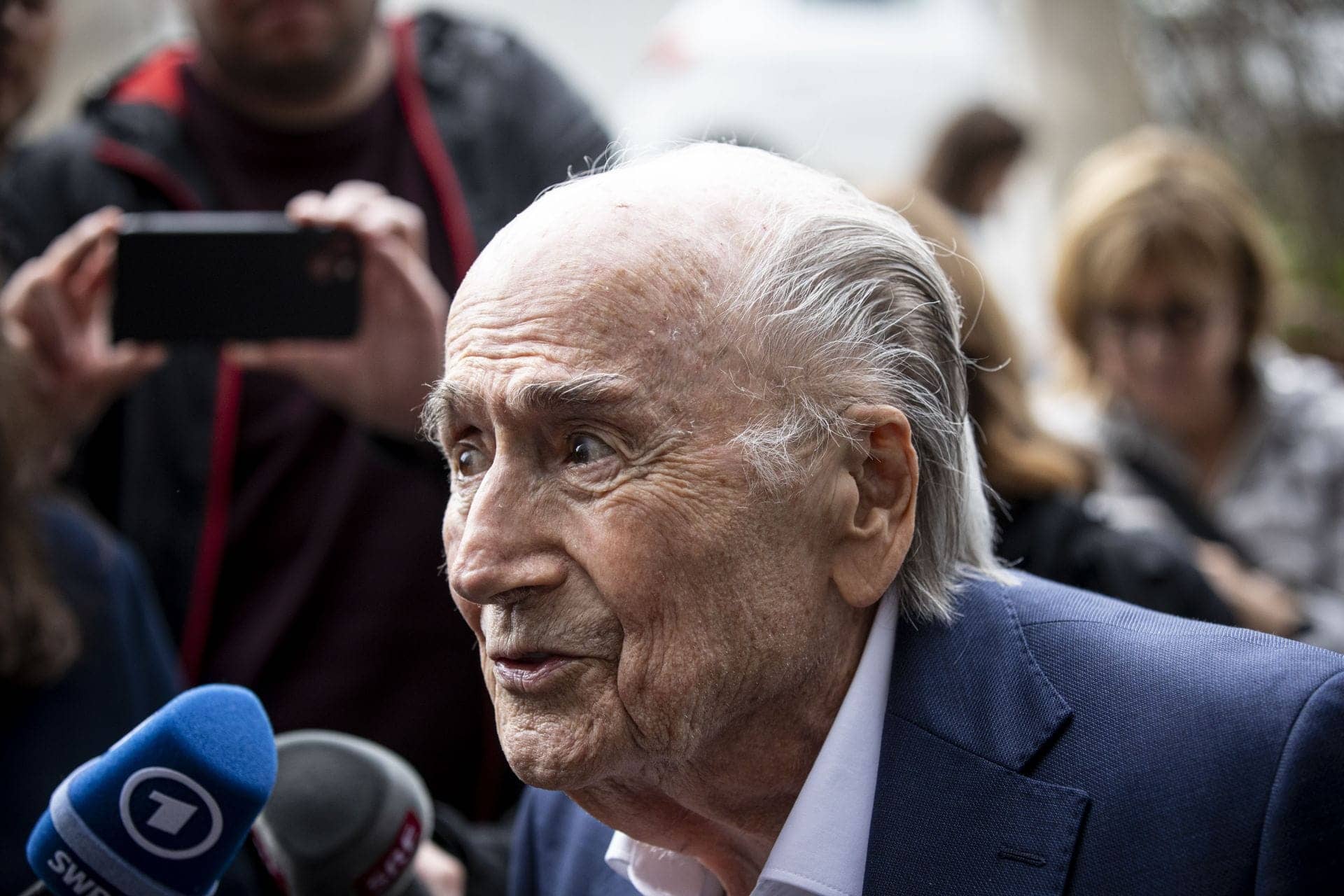 Blatter Rips FIFA for Balogun Red Card Lift Ahead of Belgium