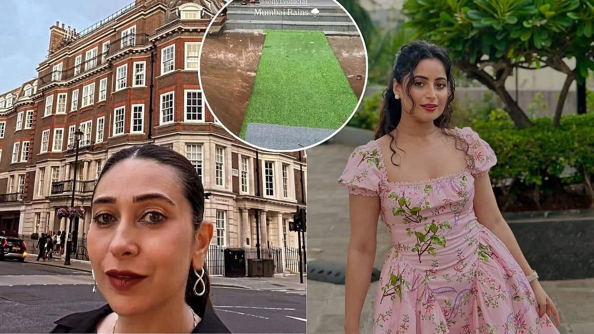 Karisma Kapoor Braves Mumbai's Monsoon Splash