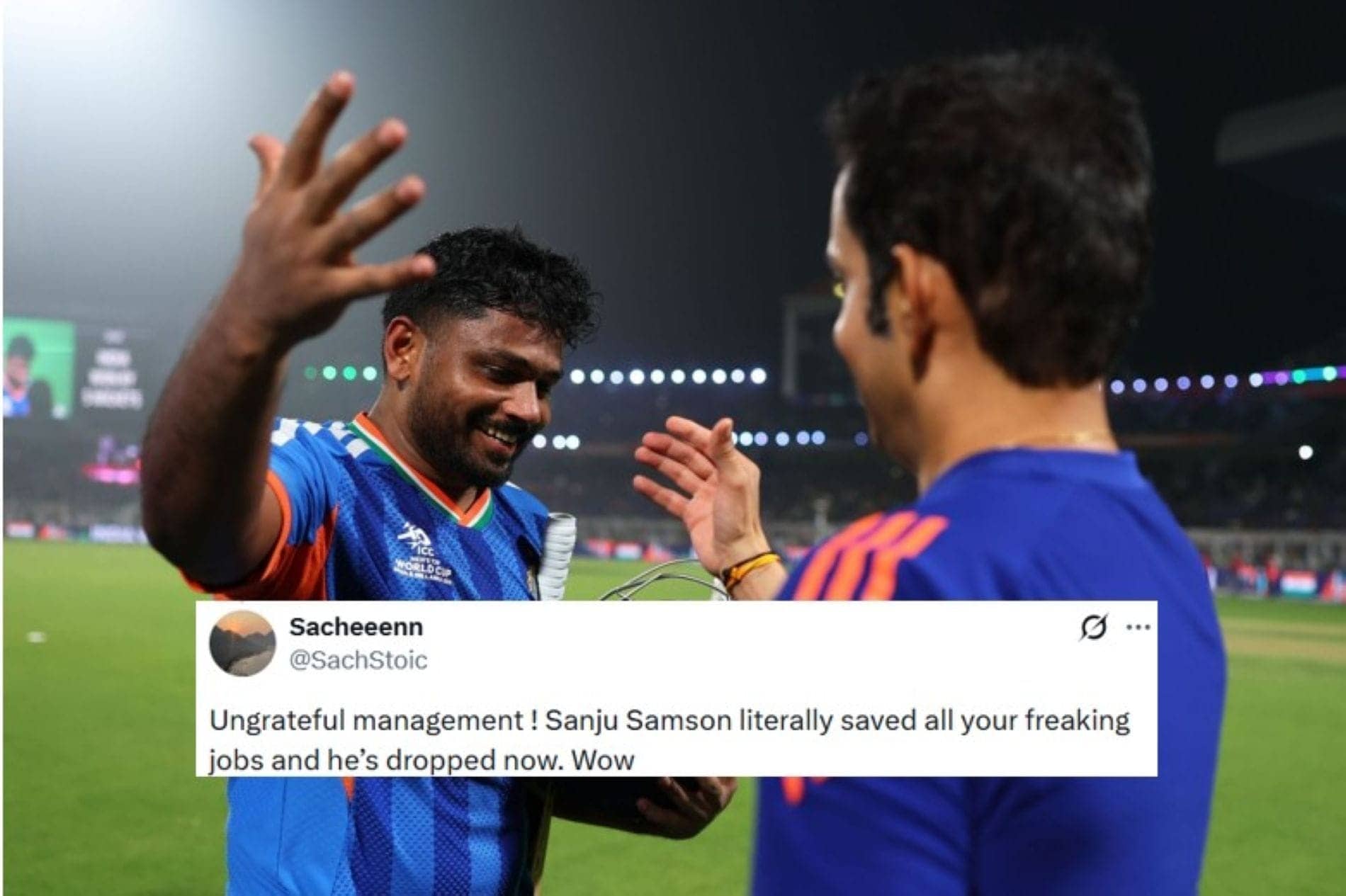 Fans Outraged as Sanju Samson Gets Benched for Zimbabwe Series