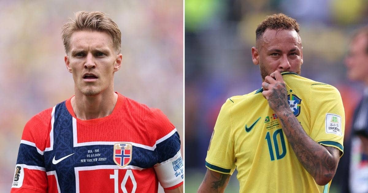 Neymar Kicks Odegaard, Apologizes After Brazil's World Cup Loss