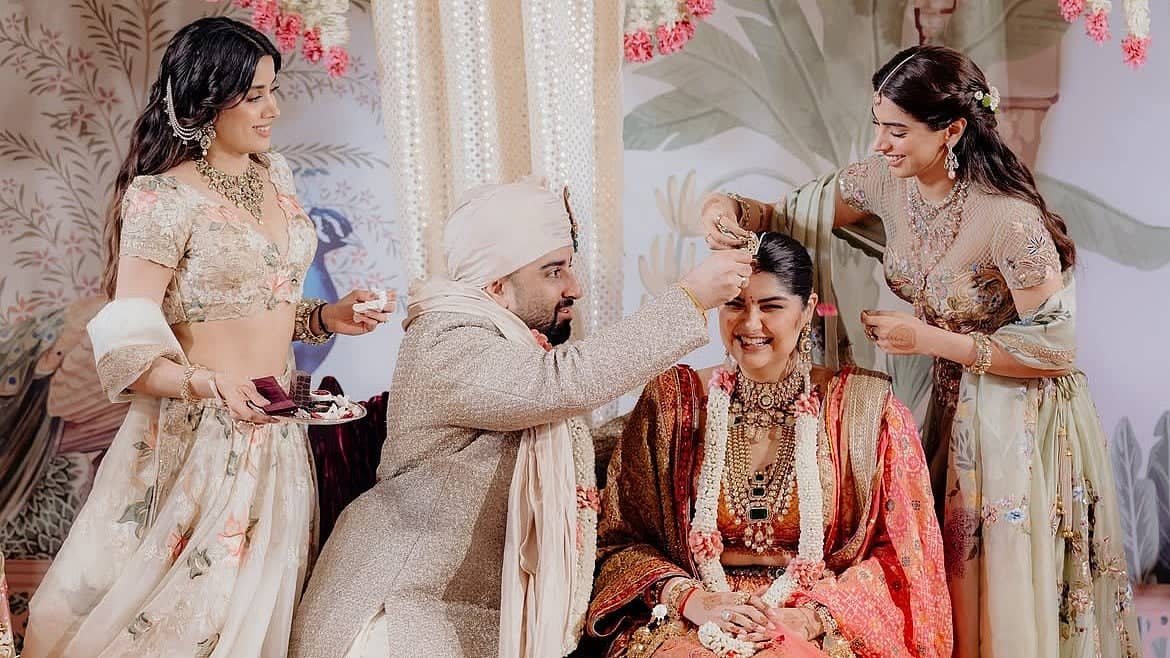 Sisterly Love Takes Center Stage at Anshula's Wedding Bash!